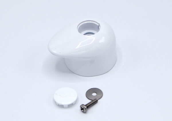 Maniglia deviatore Teuco Bianca cod. 81085501 copia maniglia rubinetto deviatore rubinetteria Teuco Round ricambi